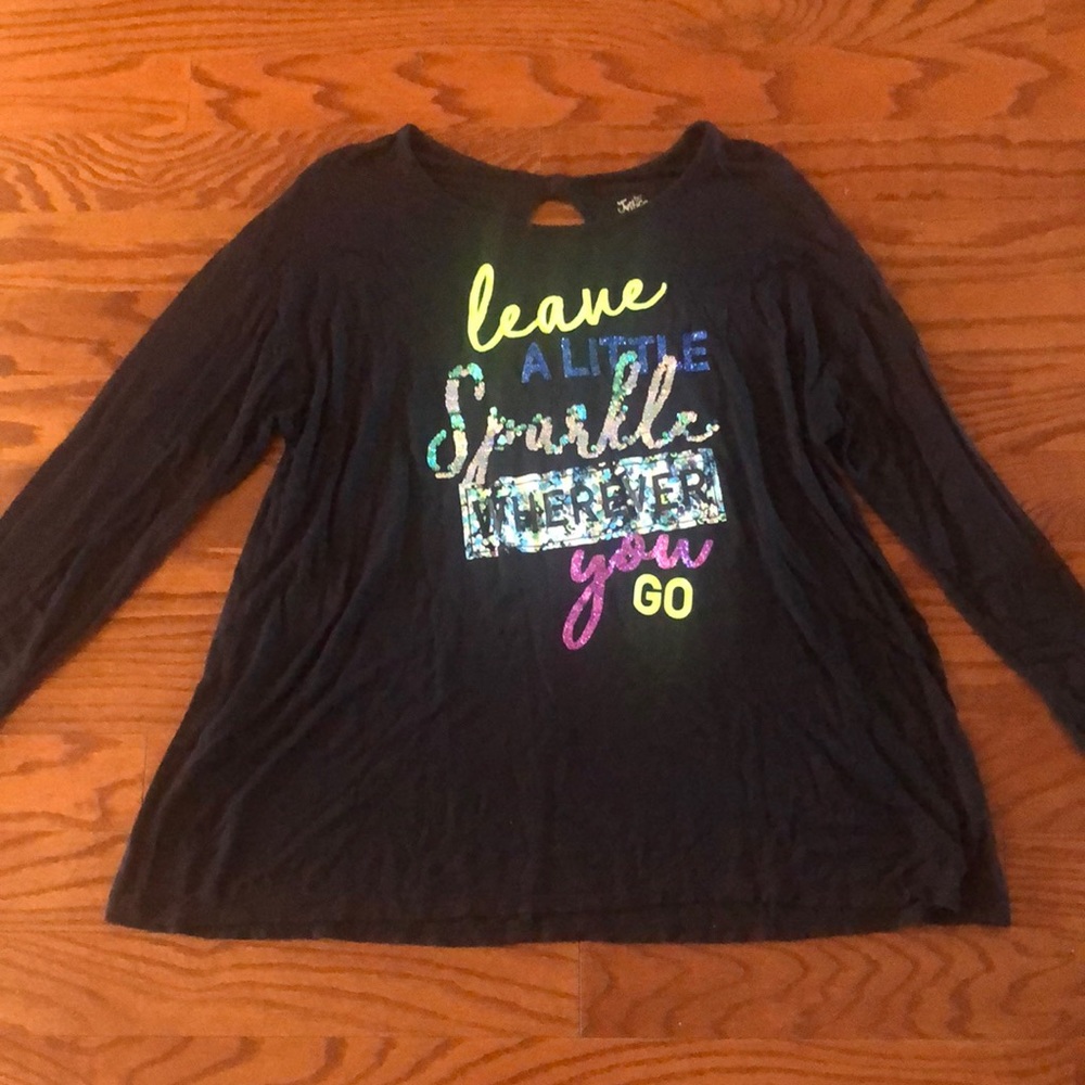 Justice long sleeve shirt - graphic tee size 24 plus